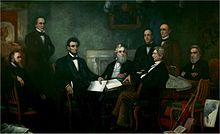 Lincoln met with his Cabinet for the first reading of the 