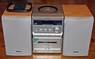 Aiwa XR EM20 Stereo System Surround Sound CD Player Cassette Radio AM 