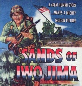 John Wayne Sands of Iwo Jima Autographed Movie Poster