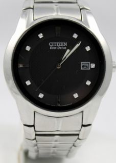 Mens Stainless Steel Riva Citizen Eco Drive BM6670 56E Watch