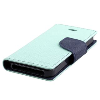 Mint Mercury Fancy Diary Flip Case Cover Apple iPhone 5 5g