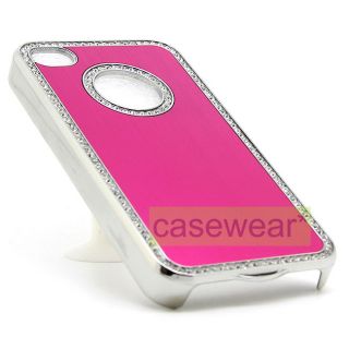   Metal Bling Hard Cover Phone Case for iPhone 4 4S Accessory