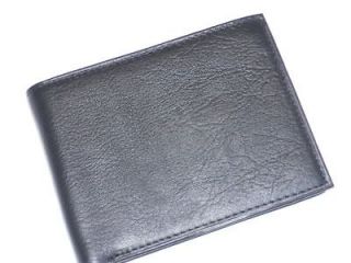 amity pebble grain flip billfold wallet black