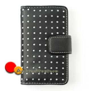   leather wallet case cover protector pouch for apple ipod touch 4th 4g