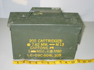 military surplus m19a1 200 cartridge ammunition box 