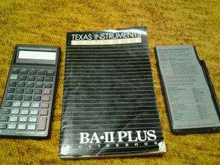 Texas Instruments BA II Plus Scientific Calculator w/ manual