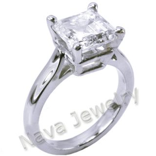 06 ct asscher cut diamond engagement ring