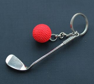 Classic 3D orange golf golf Sports equipment caliper Model key chain 