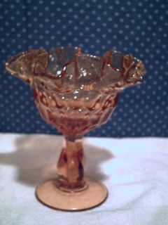 amber glass ruffle top twisted stem compote  8 95 buy it 