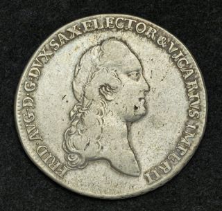 1790, Saxony, Frederick Augustus III. Silver 2/3 Thaler Coin. Vicariat 