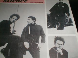 Simon Garfunkel Sounds of Silence Vintage Sheet Music