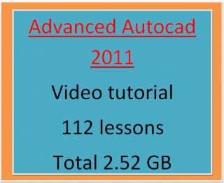 Advanced AutoCAD 2011 Learning Professional Video Tutorial 112 English 