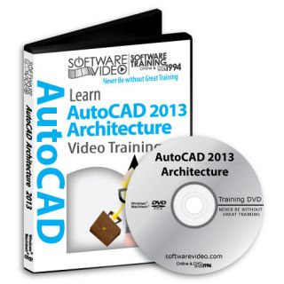 New AutoCAD Architecture 2013 Training 4 Hrs 1 DVD 75 Videos Tutorials 