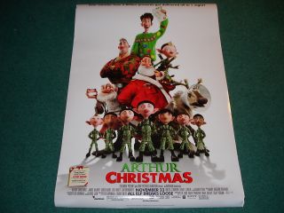 ARTHUR CHRISTMAS Authentic D S DOUBLE SIDED Movie Poster 27X40 