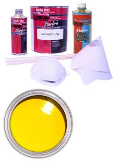 Sunshine Yellow Acrylic Enamel Auto Paint Kit