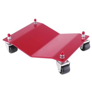 New Red 4 Wheel Automotive Dollies Set of Four 6 000 lb Capacity 12 x 