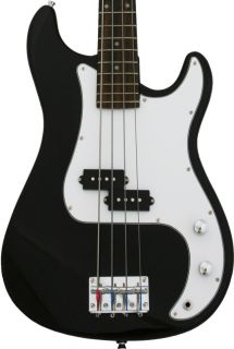 New Crescent Black Electric Bass Guitar Combo Strap Gigbag 15W Amp 