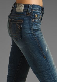 True Religion Womens Avery High Rise Vintage Slim Jeans in Defiance 