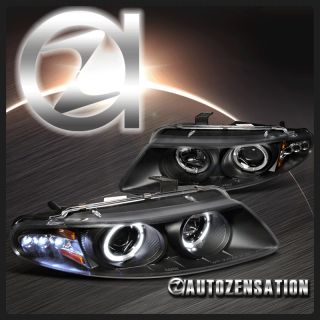 Gift Idea 97 00 Avenger/Sebring 2Dr Coupe BLK LED DRL Halo Projector 