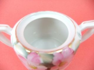 Noritake M Pink Azalea Lidded Sugar Bowl Creamer Set Japan 19322 