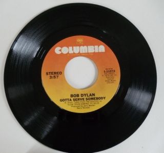 Bob Dylan Trouble Mind Gotta Serve 45 Record RPM 7 Vinyl Jukebox Rock 