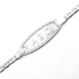   Silver Filled 925 Tag Infants Baby Bracelet Chain New Born Kids