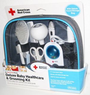 NEW AMERICAN RED CROSS DELUXE BABY HEALTHCARE GROOMING SET Thermometer 