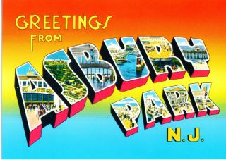   10 Bruce Springsteen Greetings from Asbury Park NJ Postcard