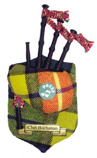   Gift Scotland Tartan Musical Clan Magnet Bagpipes Buchanan
