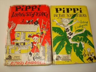 Vintage Pippi Longstocking Astrid Lindgren HC DJ