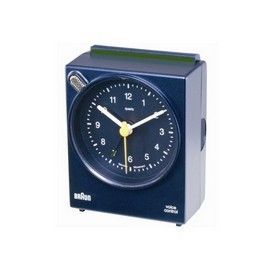 Braun 66008 Battery Operated Quartz Alarm Clock Blue