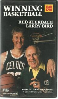 Larry Bird Red Auerbach Basketball Tips Strategies VHS