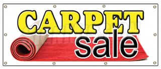36x96 Carpet Sale Banner Sign Store Carpeting Signs Rugs Wall to 