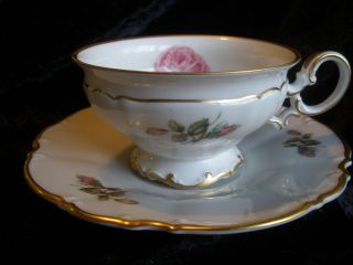   Footed Cup & Saucer China Pattern Barbara/Belrose/Dundee
