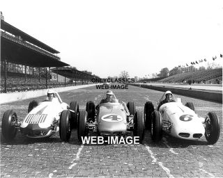 1960 Indy 500 Pole Ward Rathman Sachs Auto Racing Photo