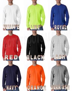   shipping payment returns bayside adult cotton long sleeve tee