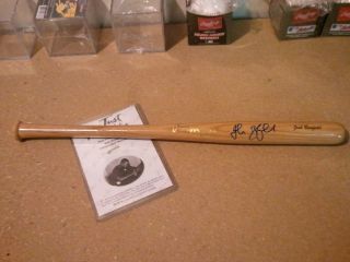 Josh Barfield Autographed Signed Mini Bat with COA Just Minors Indians 