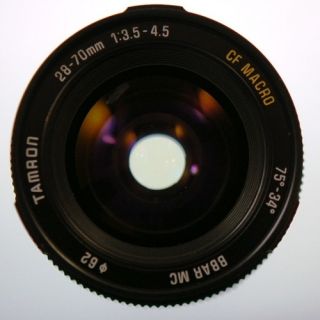 Tamron Bbar MC 28 70mm 3 5 4 5 CF Macro Lens Canon FD Mount Clean Look 