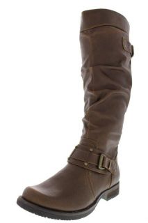 Bare Traps New Jaline Brown Embellished Knee High Slouch Riding Boots 