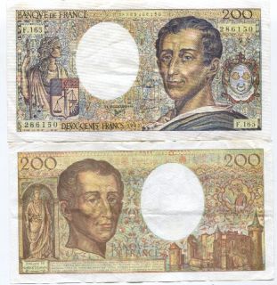 france 200 francs banque de france 1994 pick 155f grade xf no pinholes 