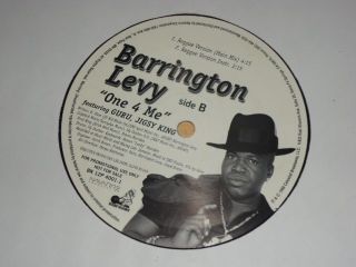RARE Barrington Levy One 4 for Me Reggae 12 Vinyl Record White Label 