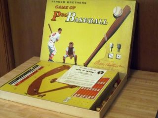 Vintage Parker Brothers Game of Peg Baseball Board Game 1961
