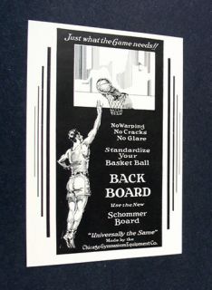 Chicago Gym Equipment Basketball Backboard 1929 Ad