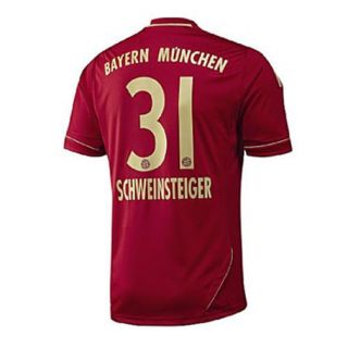 Adidas Bastian Schweinsteiger Bayern Munich Home Jersey 2012 13 