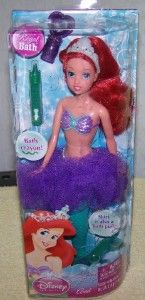 disney the little mermaid ariel royal bath doll new