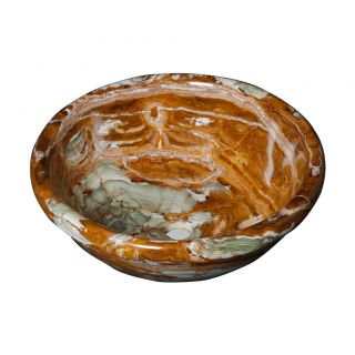 Marble Stone Vessel Sink Bathroom Vanity Natural Bowl