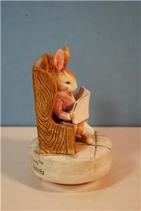 Beatrix Potter Bunny Music Box by Schmid Gentlemen in Waiting
