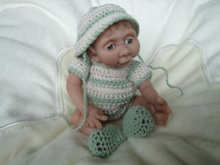 Hand Sculpted Baby Art doll Polymer 7 Gorgeous Boy Ooak ♥♥