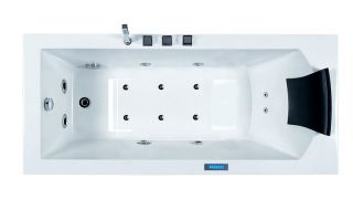 Ariel Platinum AM154 Whirlpool Bath Tub Modern Style
