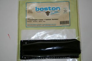 Boston Leather Flashlight Case Baton Holder 5491 2 High Gloss Finish 